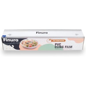 Film alimentaire PVC 18 pouces x 1000 pieds, qualité alimentaire, avec coupe-film gratuit pour usage domestique et restauration - Product Image 1