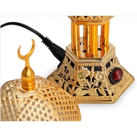 Brûleur d'encens portable en métal avec prise de type moyen-oriental, pour usage thérapeutique, bois de santal, graines d'anis étoilé, durable, avec badge Han