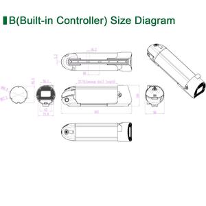 Batteria agli ioni di litio Greenpedel HY-Tube 36V 10.4Ah per e-bike con <span class=keywords><strong>controller</strong></span> integrato nel telaio - Product Image 3