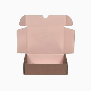 Caja de papel kraft corrugado con logotipo personalizado, caja cuadrada tipo avión, caja de embalaje para ropa y joyería, caja de embalaje digital exprés - Product Image 1