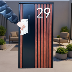 Boîte aux lettres extérieure extra-large pour <span class=keywords><strong>la</strong></span> réception de <span class=keywords><strong>colis</strong></span>, boîte de livraison de <span class=keywords><strong>colis</strong></span> moderne pour le porche, boîte de livraison de <span class=keywords><strong>colis</strong></span> exquise - Product Image 1