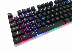 Economico RGB retroilluminato tastiera da gioco con cavo Teclado spagnolo portoghese Layout interfaccia USB nuova condizione confezionata in scatola - Product Image 4