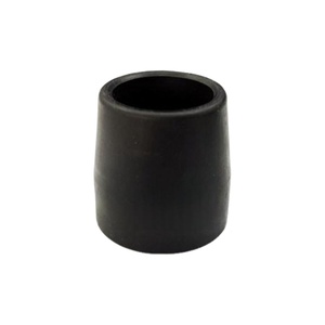 Black Flexible 1 Inch Rubber End Cap Foot <b>Pad</b> For Nova Walker Wheel Tube Floor Anti-Scratch Protective Gear - Product Image 1