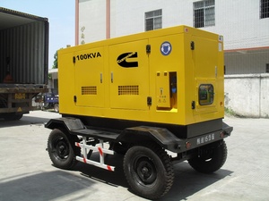 Silent Construction Mobile Leton Power 220v Tractor 30kw Generator Portable 100kva <b>Container</b> Type 3phases4wires - Product Image 3