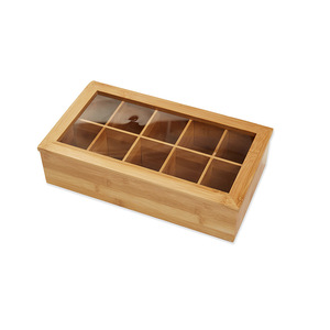 El fabricante suministra cajas de té de bambú de calidad exportación, cajas de almacenamiento con múltiples compartimentos, cajas para guardar joyas y artículos para el hogar. - Product Image 4