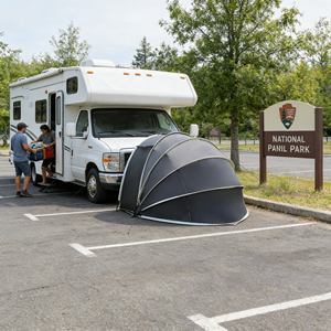 Tente <span class=keywords><strong>de</strong></span> vélo imperméable fiable, attache pour remorque <span class=keywords><strong>de</strong></span> camping-car, pour ranger les équipements et fournir un <span class=keywords><strong>abri</strong></span> lors des voyages d'aventure - Product Image 3