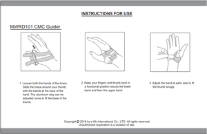 E-Life E-WR009อุปกรณ์พยุงข้อมือ,พร้อม Thumb Spica CMC Guider วางนิ้วหัวแม่มือไว้ในตำแหน่งที่ใช้งานได้ - Product Image 6