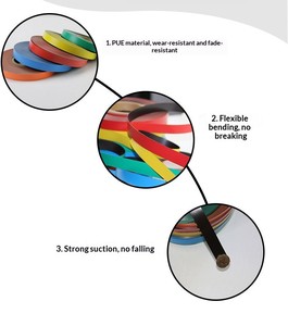 Nastro Magnetico Colorato per Frigorifero, Adesivi Magnetici in Gomma Morbida per Pubblicità, Lavagne e Quadri Neri - Product Image 2