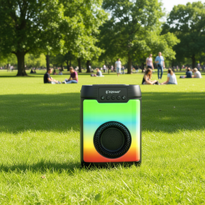 Portable Bluetooth <b>Speaker</b> ZQS1443 Colorful <b>LED</b> Light With Mic For Outdoor Use - Product Image 3