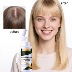 เซรั่มปลูก<span class=keywords><strong>ผม</strong></span>ออร์แกนิคพรีเมียม 60 มล. สำหรับผู้ชายและผู้หญิง - ทรีทเมนต์เร่งการงอกใหม่ของเส้น<span class=keywords><strong>ผม</strong></span>สำหรับ<span class=keywords><strong>ผม</strong></span>บางและศีรษะล้าน - Product Image 1