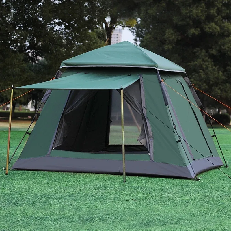 Outdoor High qualität 3-4 Person Automatic Camping Tent Quick Opening Waterproof Tent Double Layer Family Party Tent