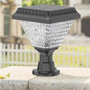Lámpara de Poste LED Solar Integrada, Impermeable IP66, de Aleación de Aluminio, para Patio, Césped, Jardín, Decoración de Festivales, 5 Años de Garantía - Product Image 2