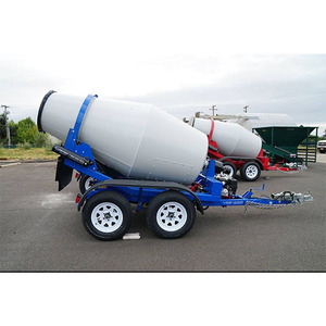 Mesin Diesel yang digunakan <span class=keywords><strong>Mixer</strong></span> beton Trailer 2.0Ton mengaduk Drum semen <span class=keywords><strong>Mixer</strong></span> tangki kontainer Trailer - Product Image 1