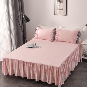 Housse de matelas <span class=keywords><strong>Simmons</strong></span> personnalisée avec logo OEM, pour le commerce extérieur, jupe de lit monobloc 1,8 m, protection anti-poussière et antidérapante - Product Image 5