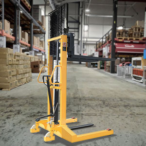 茂翔<span class=keywords><strong>ODM</strong></span> C型鋼製フレーム手動スタッカー1000kg/2000kg油圧電動フォークリフト4WDポリウレタンタイヤ着座式操作 - Product Image 6