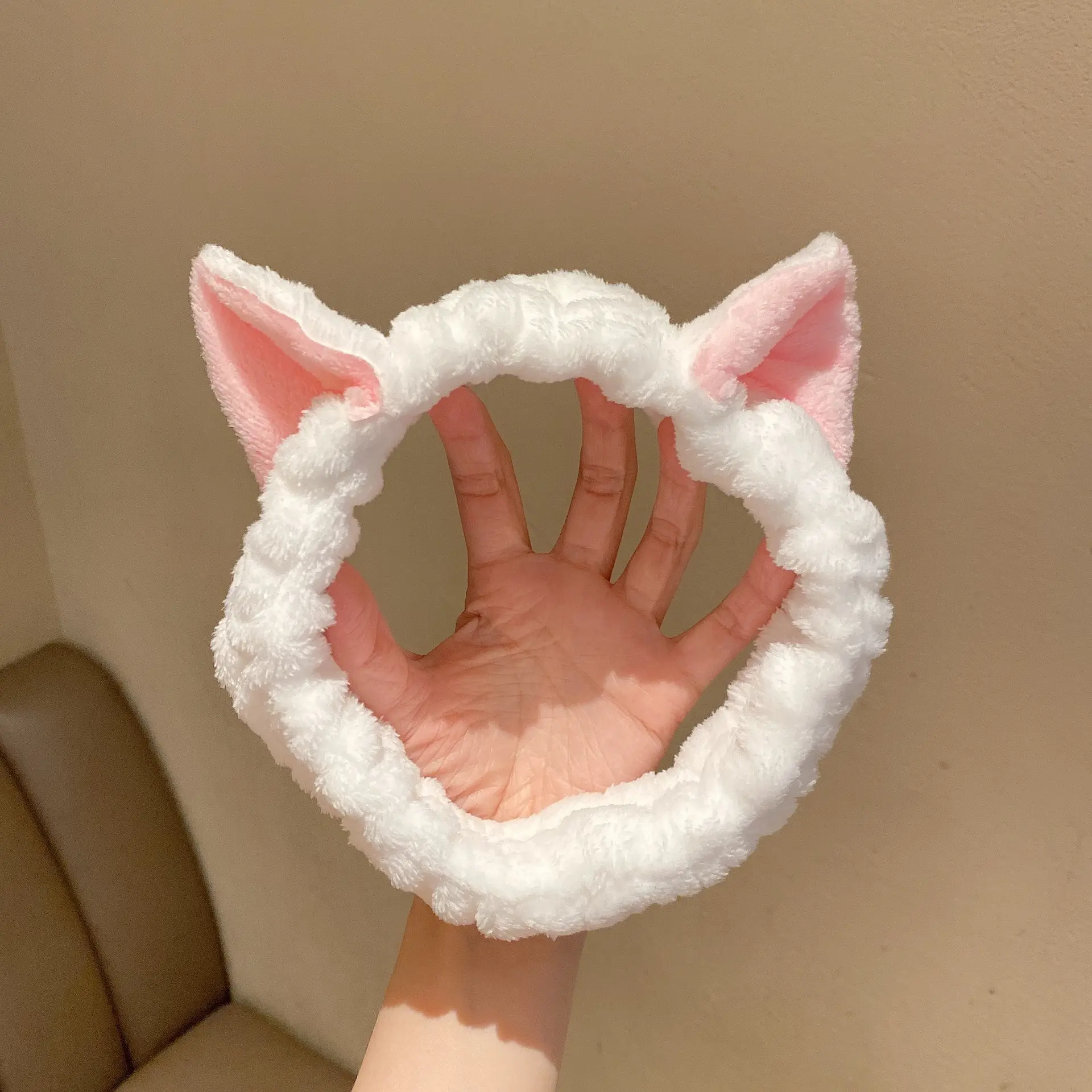 Wholesale Korean Plush Cat ear Headband Hair Accessories Ladies Cute Makeup Net Red Face Wash Rabbit Ears Headband