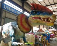 Model Dinosaurus Dilophosaurus Animatronik Ukuran Asli yang Dapat Disesuaikan untuk Taman, Pusat Perbelanjaan & Pameran Rumah - Penggunaan Komersial