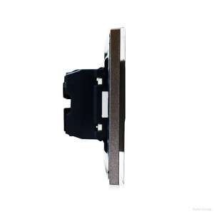 PC Panel Black Grey Gold <b>Single</b> Hole European Standard 3 Pole Wall <b>Socket</b> 240V 20A Indoor Use - Product Image 2