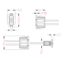 Custom Type-C Charging Dock Cable Flat Buckle Plastic Insulation TP Charging Line Terminal 100cm Length 5V Rated Voltage for