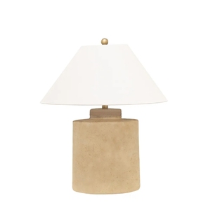 Big New Ceramic Yellow Color Jar Table <b>Desk</b> Lamp <b>with</b> Linen Lampshade for Vintage Style Hotel - Product Image 1