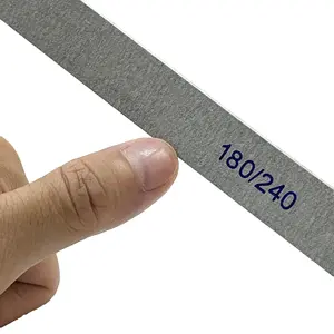 Профессиональные 100/180/240 пользовательские печатные двухсторонних одноразовых прямоугольных пилок для ногтей с логотипом