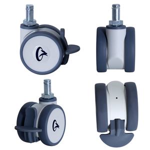 Rodízios TPE Pequenos e Silenciosos para Móveis de Escritório, Armários de Armazenamento, Rodas de 50mm, 65mm, 75mm para Mesas e Cadeiras de Conferência - Product Image 5