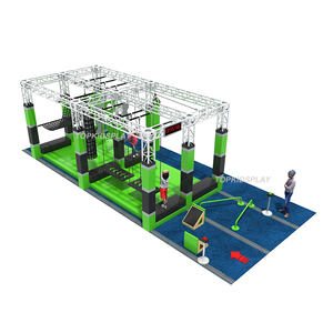 Parc d'aventure avec parcours <span class=keywords><strong>ninja</strong></span> à conception libre, parcours d'obstacles <span class=keywords><strong>Ninja</strong></span> <span class=keywords><strong>Warrior</strong></span> américain pour enfants et adultes à vendre, grandes roues, portes en forme de fromage - Product Image 2