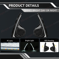 Feux de jour à LED pour voiture en stock, feux de jour DRL pour Toyota Yaris Vitz 2018