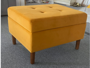 Modern Non-Foldable Living Room <strong>Stool</strong> Sof Soft Fabric Cocktail Ottoman for Hotel Apartment Home <strong>Office</strong> Use - Product Image 2