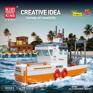 Underwater Exploration Norwegian Multi-Function Lifeboat Boats ABS <b>Plastic</b> Handmade Assembly Toy Model for Boys Girls - Product Image 4