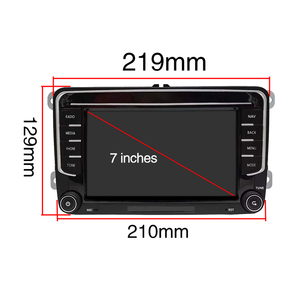 7 pulgadas pantalla táctil 2 Din DVD Video reproductor Multimedia coche navegación GPS 2G + 32GB Android coche estéreo Radio para VW/Volkswagen coches - Product Image 5