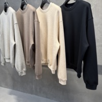 Fabricants de vêtements – Nouveau sweat-shirt à col ras du cou et épaules tombantes en molleton brossé 320g, style américain, pour homme, collection automne/hiver