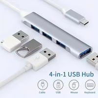 Hub USB C 4 ports, adaptateur USB 3.0, transfert de données 5 Gbps, station d'extension multiport pour ordinateur portable, PC, MacBook, iPad