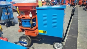 Xây dựng sử dụng di động di động tự động tường trát vữa xi măng khô và ướt bê tông shotcrete bơm gunite shotcrete máy - Product Image 2