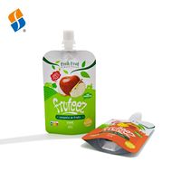 Feiao Custom Eco Schroefdop Spuitmond Fruitpuree Doypack Spuitzak Herbruikbare Navulbare Spuitverpakking Biologische Babyvoeding Pouch