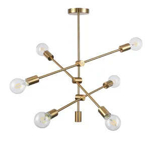 Personalizado Pássaro Candelabro de Ouro Luz Pingente Redondo Conciso Hinkley 4057Bk Selby-Quatro Para O Loft De Madeira Moderna Teto Alto