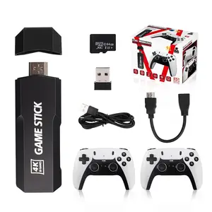 Factory Price Video Game Console Classic Retro Game TV Stick With 2.4G Wireless Gamepads Home Video Game Console