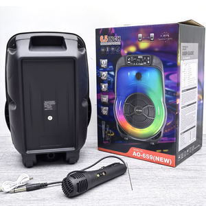 Nuevo Altavoz Bluetooth Portátil de 6.5 Pulgadas con Luz RGB, Radio FM, Graves Estéreo, <span class=keywords><strong>Karaoke</strong></span>, para Fiestas y Uso Doméstico - Product Image 5