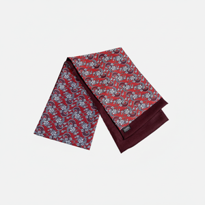 Bufanda de doble cara de tejido de lana con estampado de cachemira roja para hombre, talla única - Product Image 2