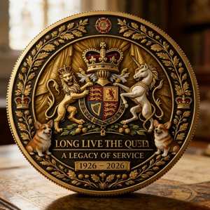 Nouvelle Arrivée Exceptionnelle : Pièce Commémorative 3D Couronne Royale de la Reine <span class=keywords><strong>Elizabeth</strong></span> <span class=keywords><strong>II</strong></span> 1926-2026 – Héritage du Devoir – Cadeau de Collection pour les Fans du Royaume-Uni - Product Image 5