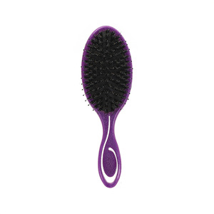 Cepillo de pelo ovalado de cerdas de cerdo con cojín de aire y purpurina, antiestático, de plástico, unisex, para uso doméstico - Product Image 5