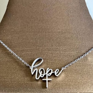 MECYLIFE-Collar con Cruz Cristiana para Mujer, Joyería Religiosa de <span class=keywords><strong>Esperanza</strong></span> - Product Image 2