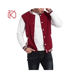 เสื้อแจ็คเก็ตบอมเบอร์ KWICLO KI-012 รุ่นฤดูใบไม้ร่วง-ฤดูหนาวสำหรับผู้ชาย แบบคอตั้ง สไตล์ Letterman ระบายอากาศได้ดี กันลม ดีไซน์ลำลองบางเบา ผลิตจากผ้า 100% - Product Image 2