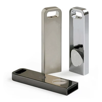 Clé USB 3.0 en métal argenté 8 Go/16 Go, nouveau logo personnalisé, cadeau promotionnel