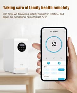 מכשיר אדים חשמלי קולי עם ערפל קר חם WIFI <span class=keywords><strong>LED</strong></span> תצוגת ארומה מפזר ביתי שולחן שולחן התקנת USB תקע ארה""ב/איחוד האירופי/AU - Product Image 3