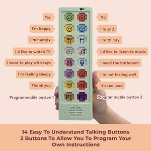 Dispositivo de Comunicación AAC Programable para Autismo y Terapia del Habla, Herramientas de Comunicación No Verbales para Niños y Adultos - Product Image 2