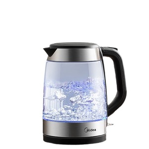 Bouilloire électrique Midea 1,7 L en verre, arrêt automatique, protection contre l'ébullition à sec, chauffe-eau sans fil - Product Image 5