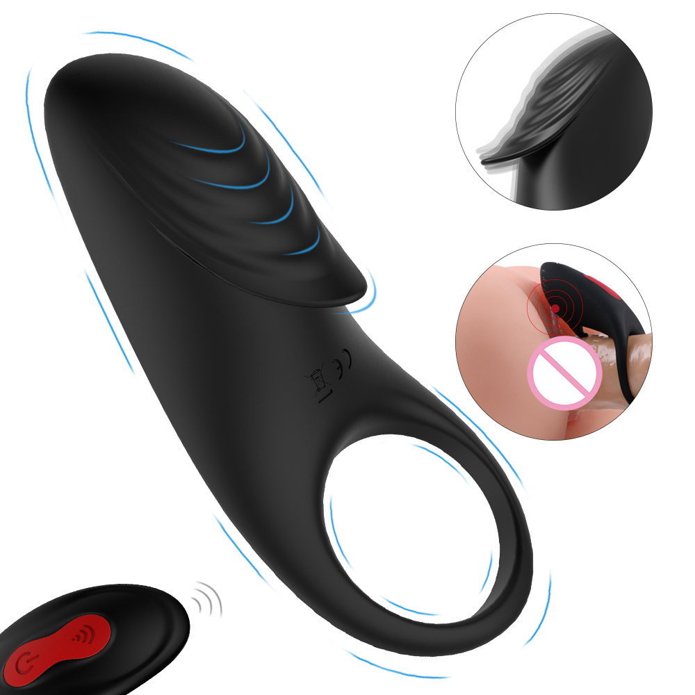 S-HANDE Silicone Clitoris Stimulate Penis Sleeve Tongue Vibrating Big Cock Ring Sex Toy for Man S-HANDE Silicone Clitoris Stimulate Penis Sleeve Tongue Vibrating Big Cock Ring Sex Toy for Man