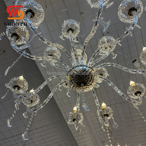 SMOOTH Modern Luxury <b>Crystal</b> Glass Tube <b>Chandelier</b> <b>Light</b> for Villa Hotel Wedding Living Room Bedroom Decorative Pendant Lighting - Product Image 3