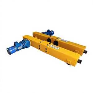 Pont roulant monopoutre de type européen avec chariot d'extrémité, capacité 5 tonnes, portée 14m, boîte de vitesses ELECON avec moteur et télécommande - Product Image 1